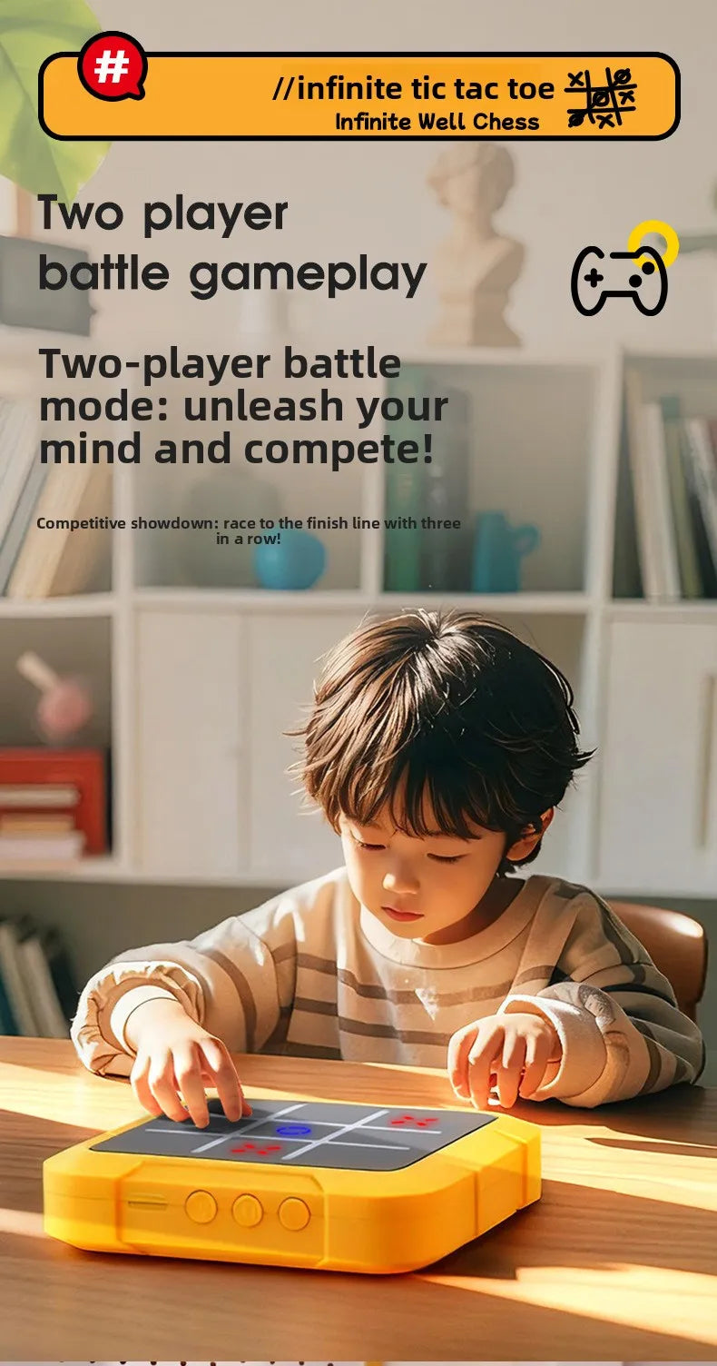 Cross-border New AI Smart Interactive Multi-in-1 Board Game | Tic-tac-toe Gomoku | Educational Logic Training Kids Toy
