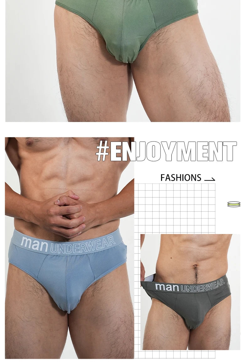 Men‘s Large Briefs Mens Comfortable Underpants Man Sexy Gifts Underwear Stunend Breathable Triangle Panties Para Hombres 2025