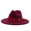 Navy blue men's fedora hat women's couple party fedora Panama hat unisex hat navy blue fedora gorras para hombres