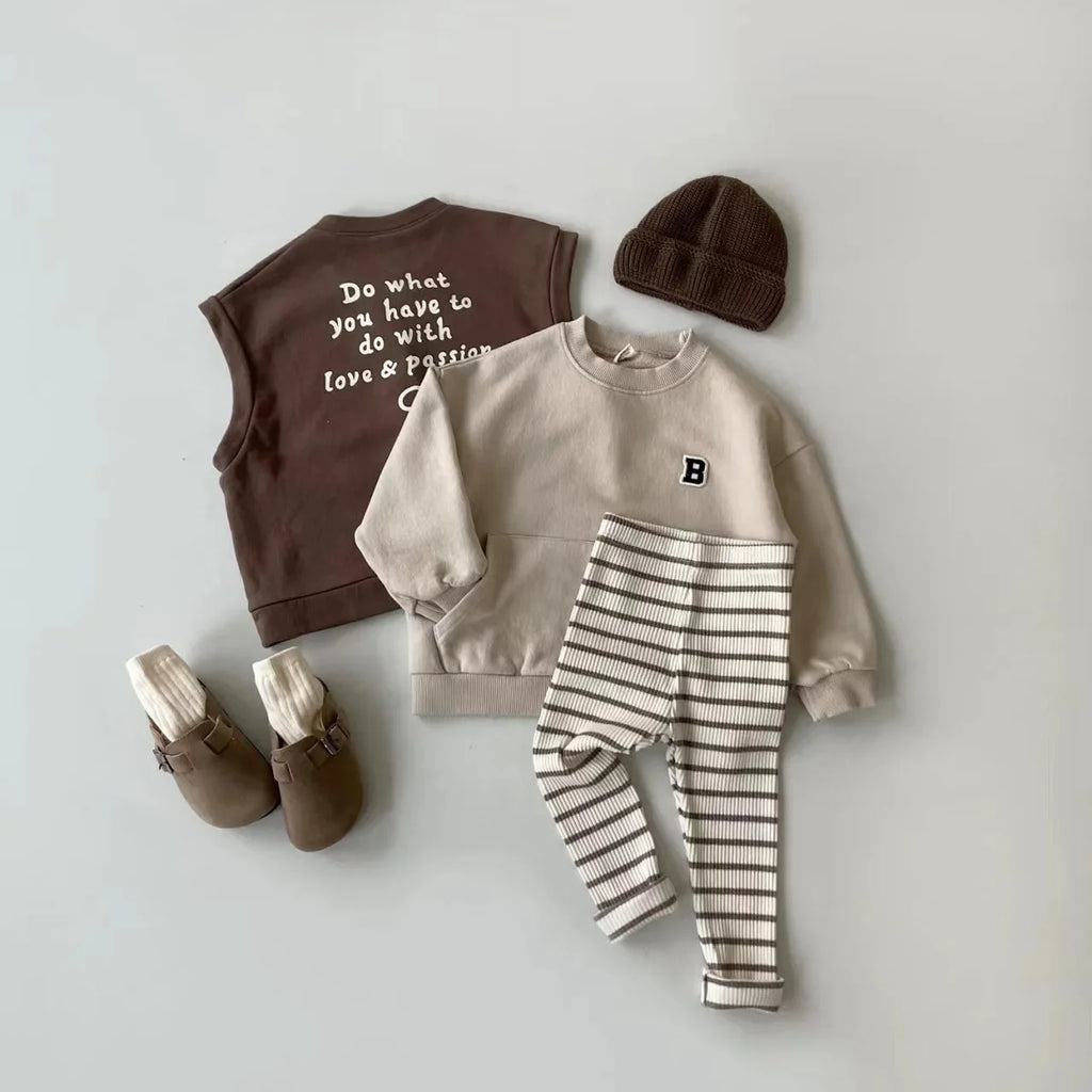 0-3T Baby Pant Girls All-match Striped Skinny Leggings Kids Cotton Elasticity Slim Pants Newborn Boy Stretch Trousers