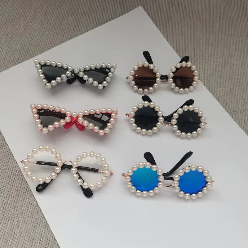 Pet Accessories Flower Sunglasses Circular Role Playing Glasses Photo Props Glasses For Cats And Small And Paracord Dog Leash