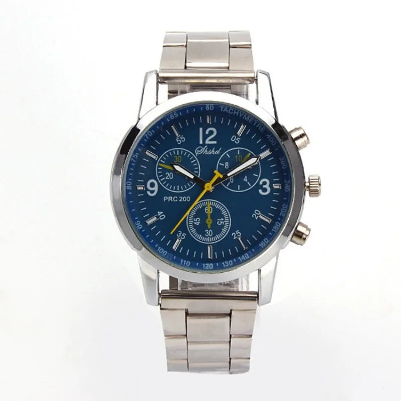 2026 Luxury Men's Silver Quartz Watch Stainless Steel Round Dial Luminous Unisex Casual Wristwatch Relojes Para Hombres Gift