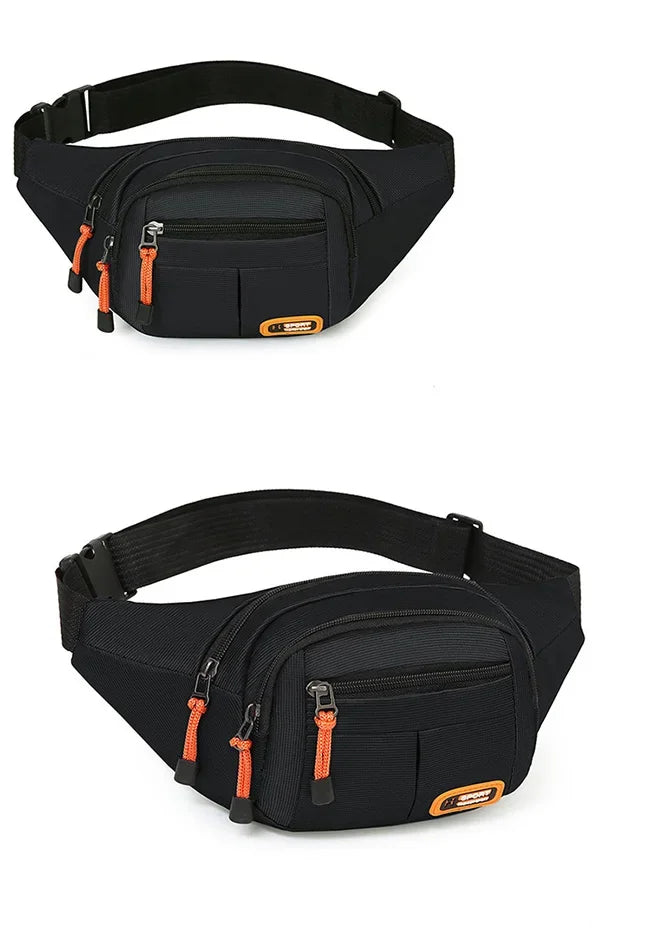 Oxford Waterproof Unisex Waist Bag - Large Capacity, Wear - Resistant Multifunctional Fanny Pack (Riñoneras Para Hombre)