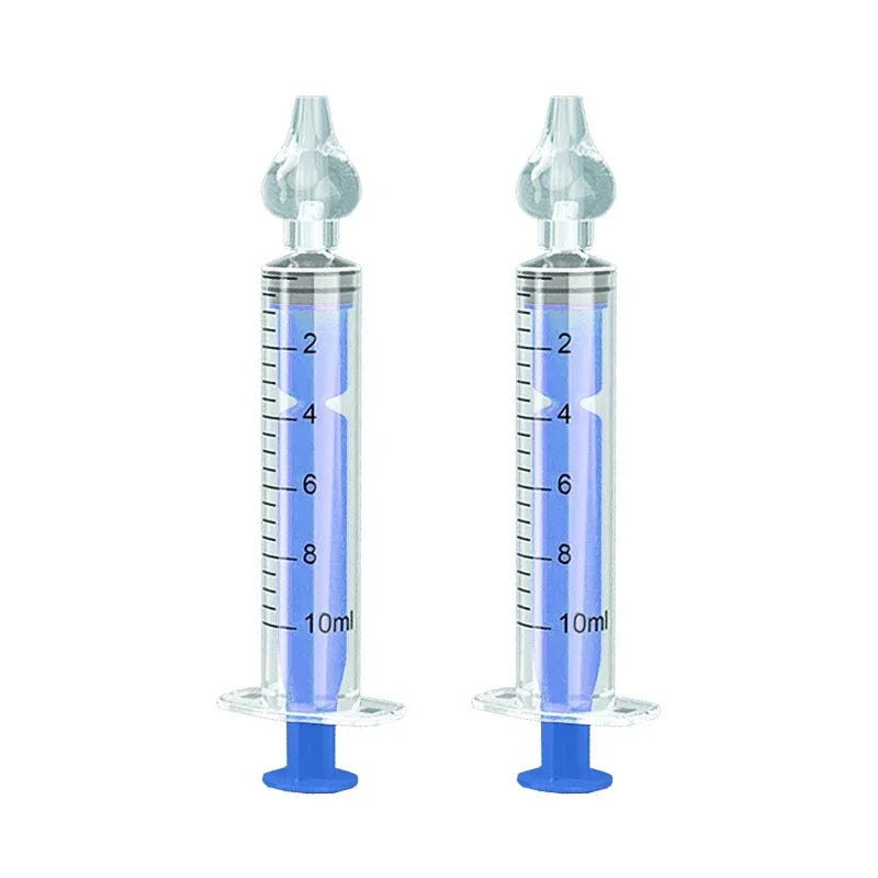 10ML Needle Tube Babies Nasal Aspirator Silicone Baby Nose Cleaner Nose Care Cleaner Rhinitis Washer Newborn Nasal Irrigator