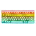Rainbow Sensory Fidget Toys Keyboard Push Game Kids Anxiety Stress Relief Toy Juguetes Sensoriales Antiestrés Para Niños