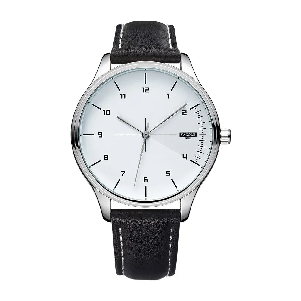 Fashion Business Men's Watches Top Brand Quartz Wristwatches for Man Simple Casual Leather Belt Male Clock relojes para hombres