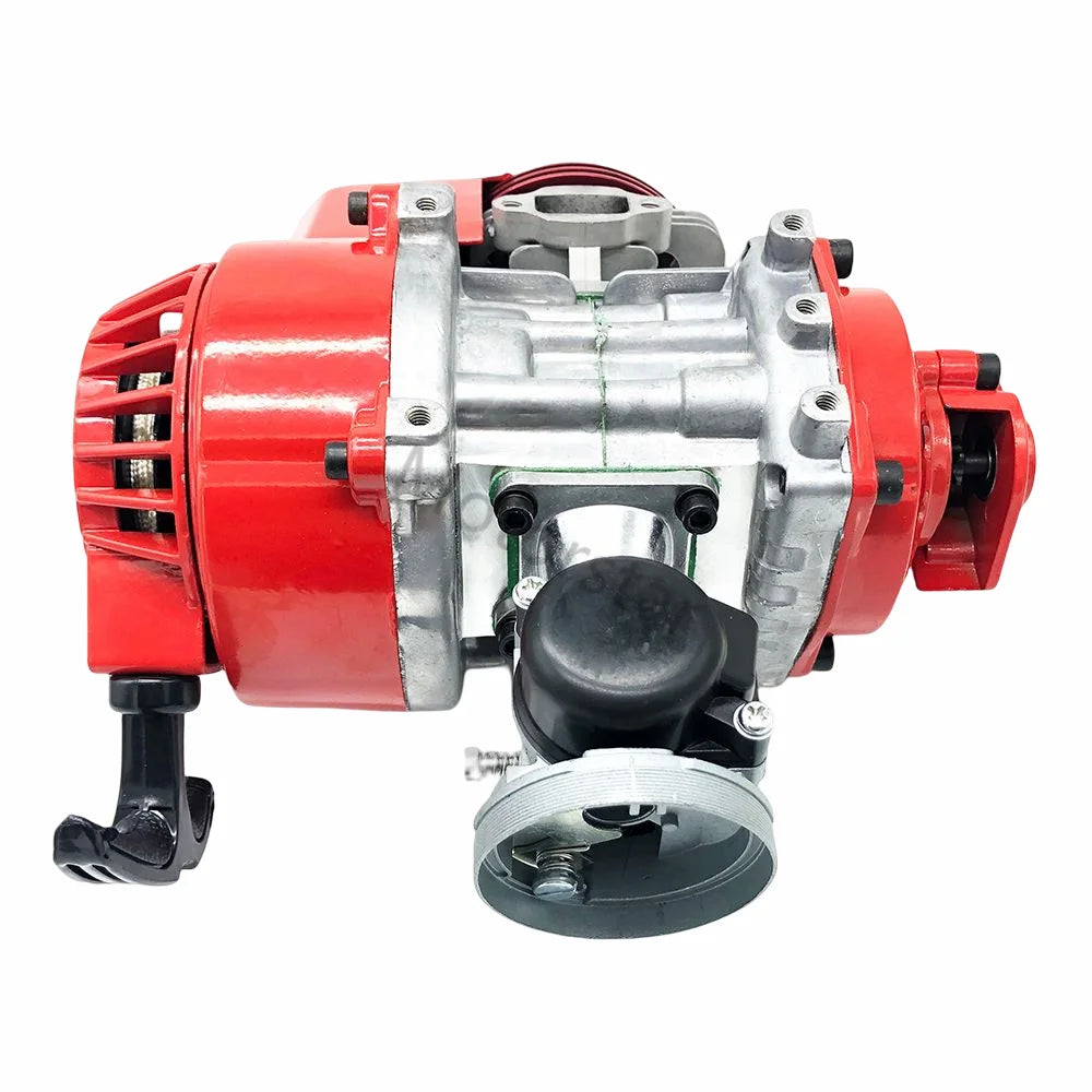 NEW Mini Moto 47cc 49cc Engine For Racing 2-Stroke Pocket Quad Dirt Bike ATV Red