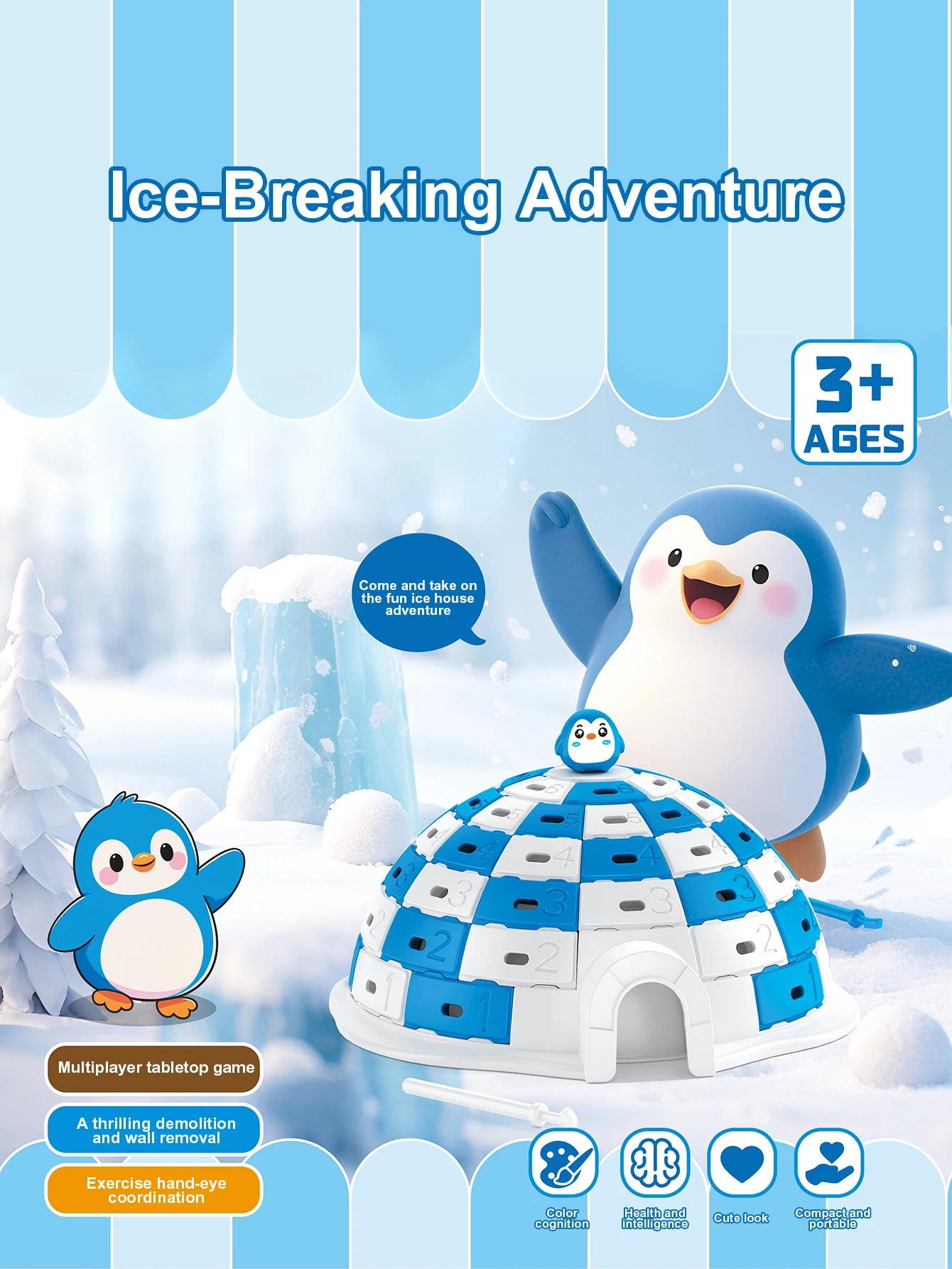 Children's Ice Breaking Challenge Toys Puzzle Hands on Brainstorming Desktop Games Parent Child Interaction Gifts