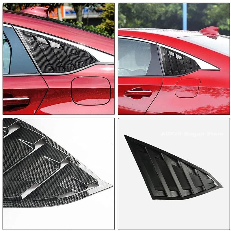 For Honda Accord 10th Gen Accessories 2018 2019 2020 2021 2022 Sport Style Air Vent Cover Rear Side Window Louvers