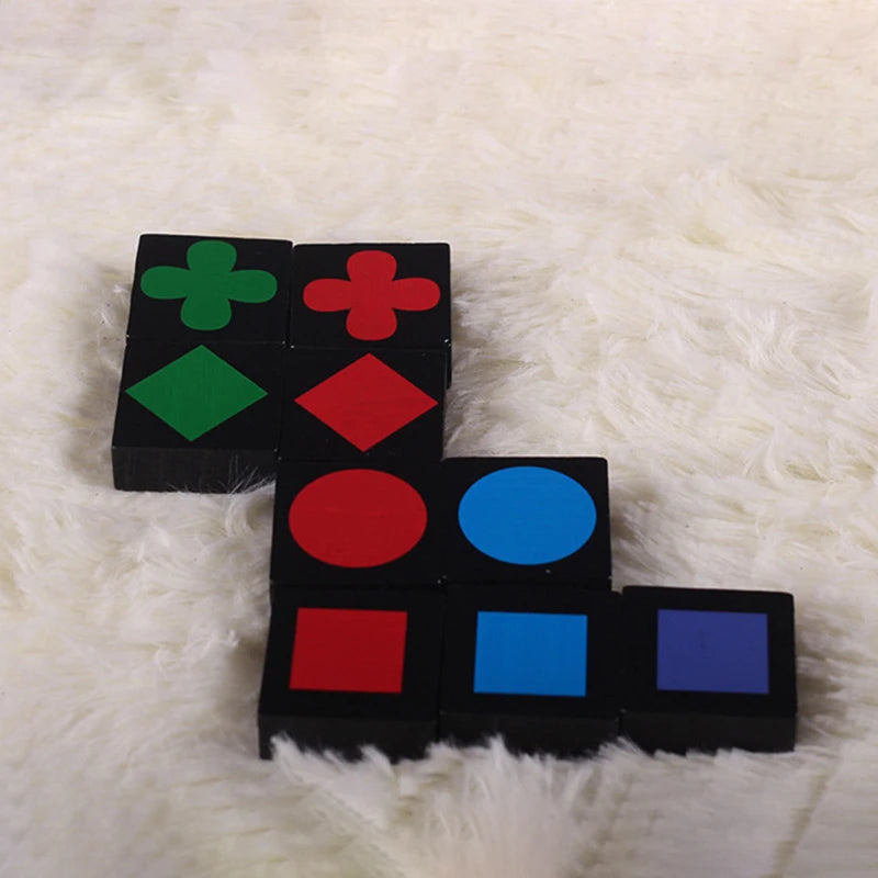 Christmas Gifts New Children's Educational Toys Qwirkle Wooden Chess Parent Child Interactive Games Children's Adult Toys
