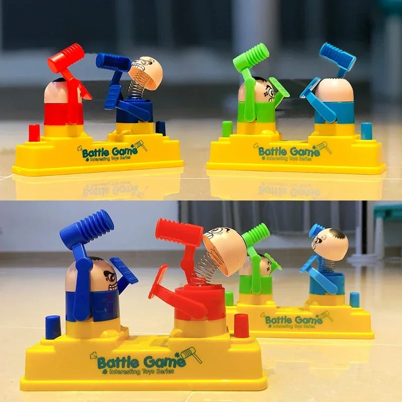 Interactive Parent-Child Hammer Game Toy for Kids Double Battle Fun Dolls for Early Education Gifts for Children's Learning
