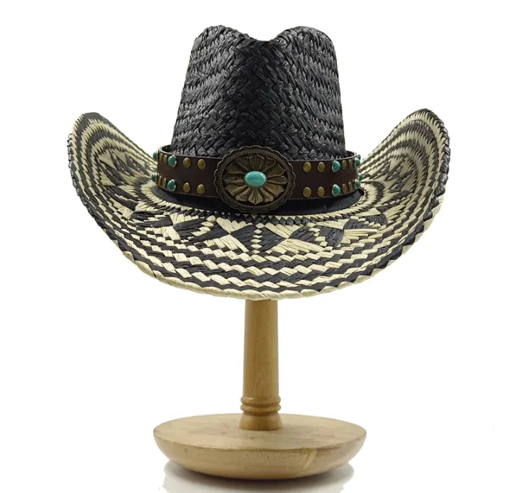 Straw hat women breathable sun hat fashion hollow retro straw hat hand-woven summer travel straw hat gorras para hombres