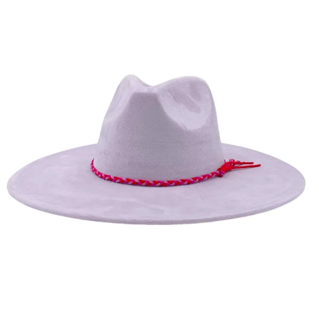 Gorras Para Hombres Three styles Suede Hat Water drop hat 9.5cm Wide Brim Fedora Hat Women's Autumn and Winter Felt Jazz Hat