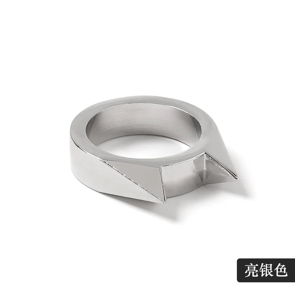 Self-defense Stainless Steel Rings Punk Style Men's And Women's Thorn Jewelry Joyas Para Hombres y Mujeres