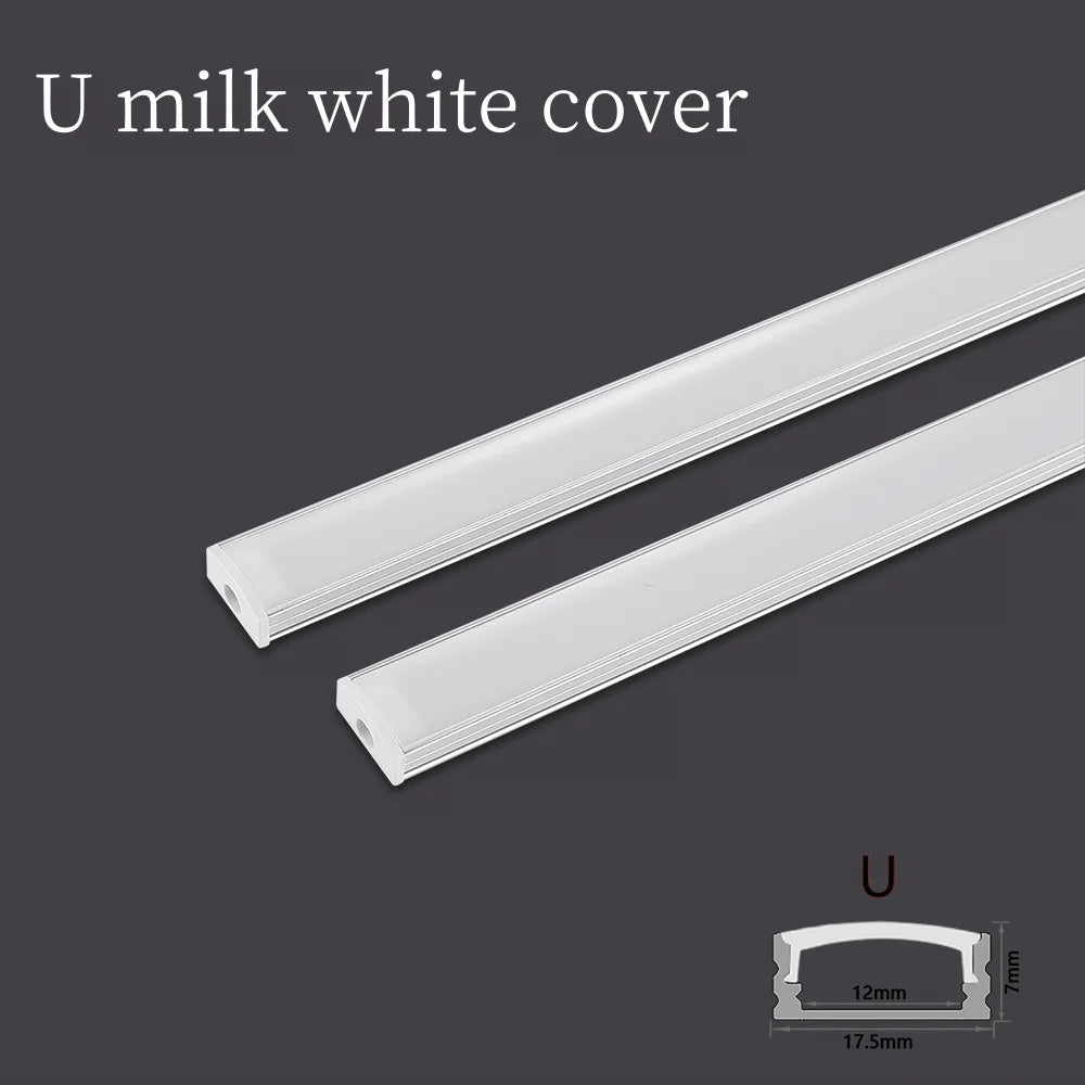 1-30pcs/Lot perfil aluminio led Corner Aluminium Profile Channel Holder for LED Strip Light Bar Cabinet Lamp Kitchen Closet
