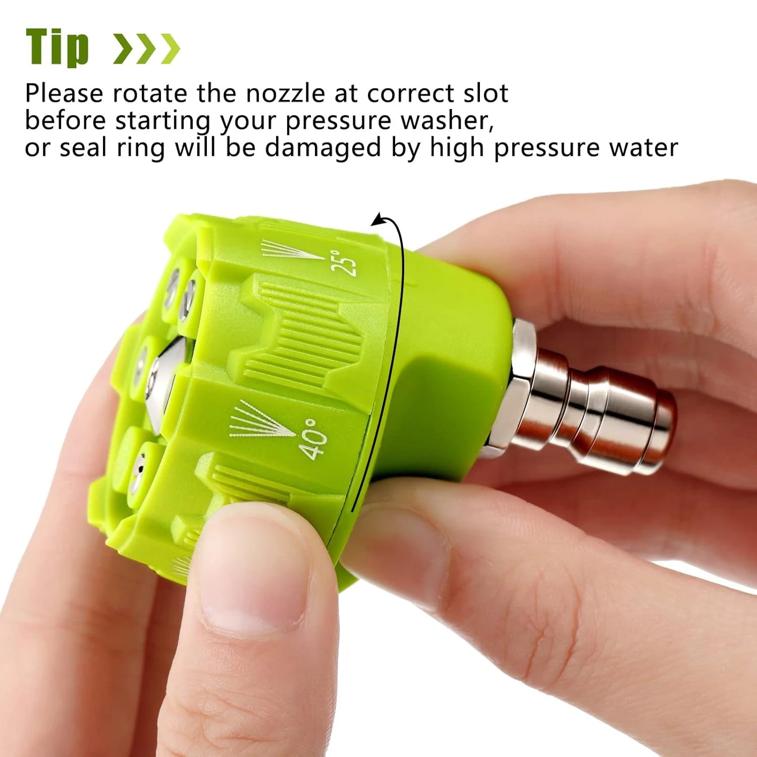 High Pressure Car Wash Nozzle 6 in 1 Multifunctional 14 Inch Design Suitable for 1/4 Inch Pressure Washer Machines