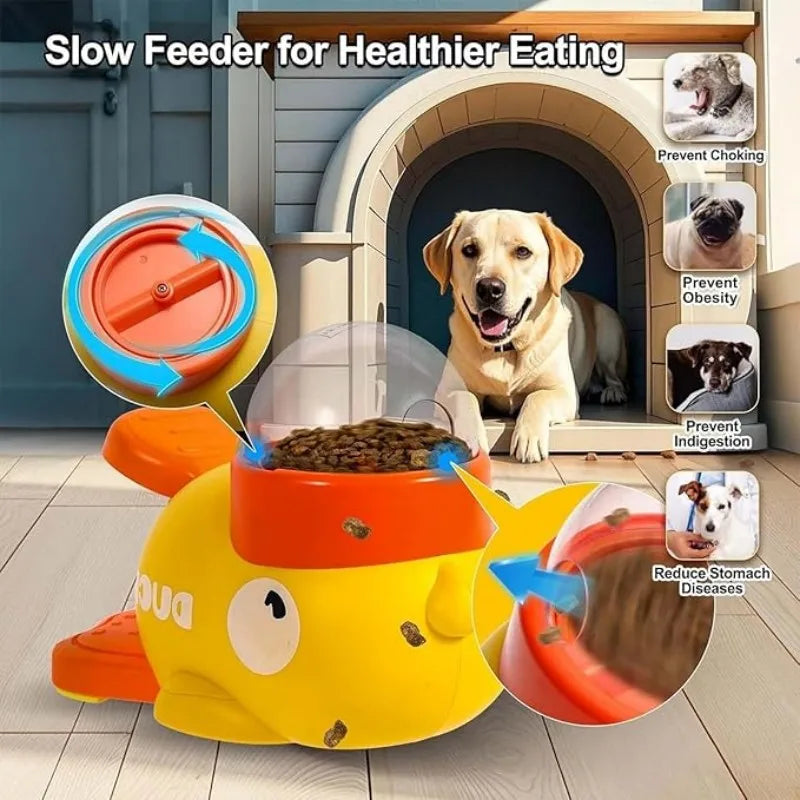 Interactive & IQ Training Dog Toy, Food & Treat Dispenser, Duck‑Shaped Puzzle Toy, Suitable for Small & Medium Dogs and Cats