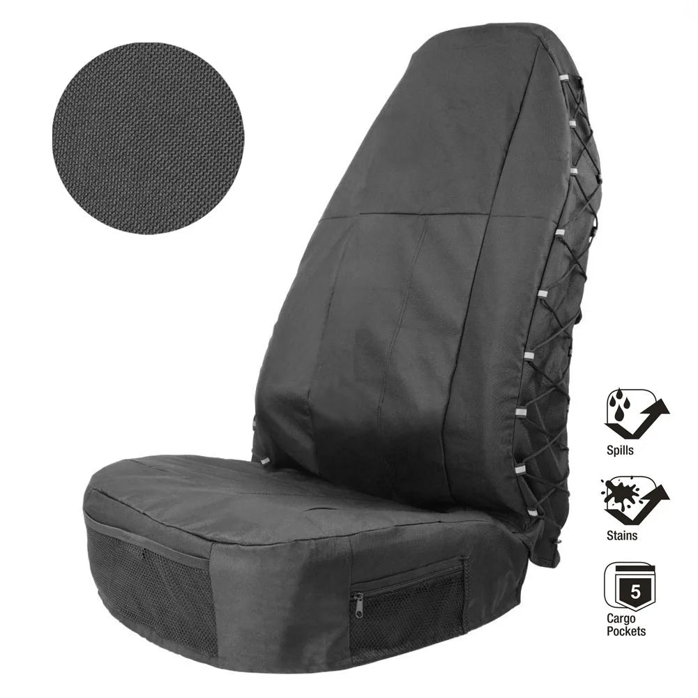Car Front Seat Cover Auto Accessories Elements Personal Protector with Storage Pockets Car Part Ornaments for TIROL
