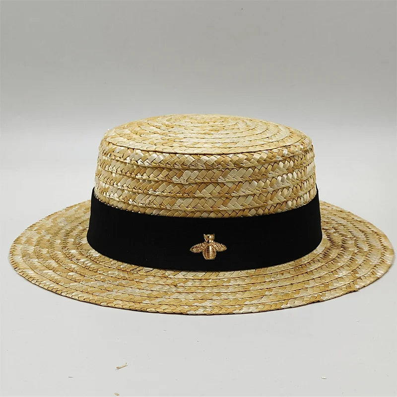 Straw hat women breathable sun hat fashion hollow retro straw hat hand-woven summer travel straw hat gorras para hombres