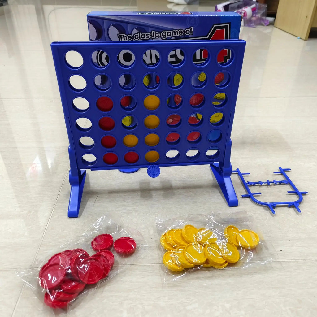 Tabletop game toys: Go (five-in-a-row), four-in-a-row, interactive board games for children