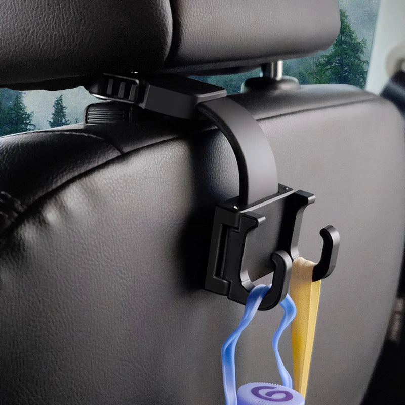 Hipacool Car Storage Hook Car Accessories Interior Universal Car Bracket Auto Clips Front Seat Headrest Organizer Holder Hook