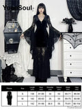 Halloween Gothic Grunge Punk Women Dress Long Sleeve Lace Slim Black Dresses 2026 New Y2K Harajuku Lolita Fairy Core Party Dress