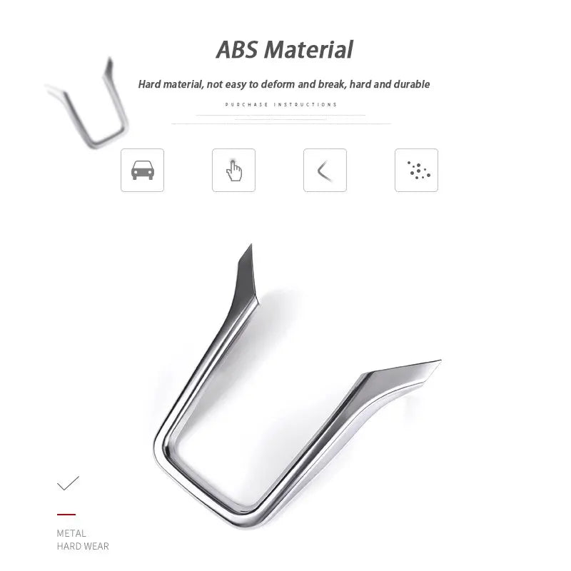 ABS Car Center Console Decorative Frame Cover For Porsche Cayenne 2011 2012 2013 2014 2015 2016 2017 Car Interior Accessories