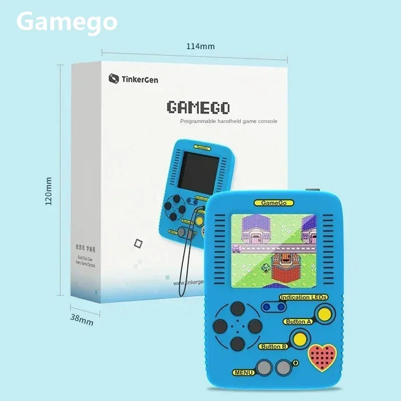 GameGo Game Console programmable  Kid's Primary Secondary School Programming Toy Teaching Aids Portable Game Console Handheld