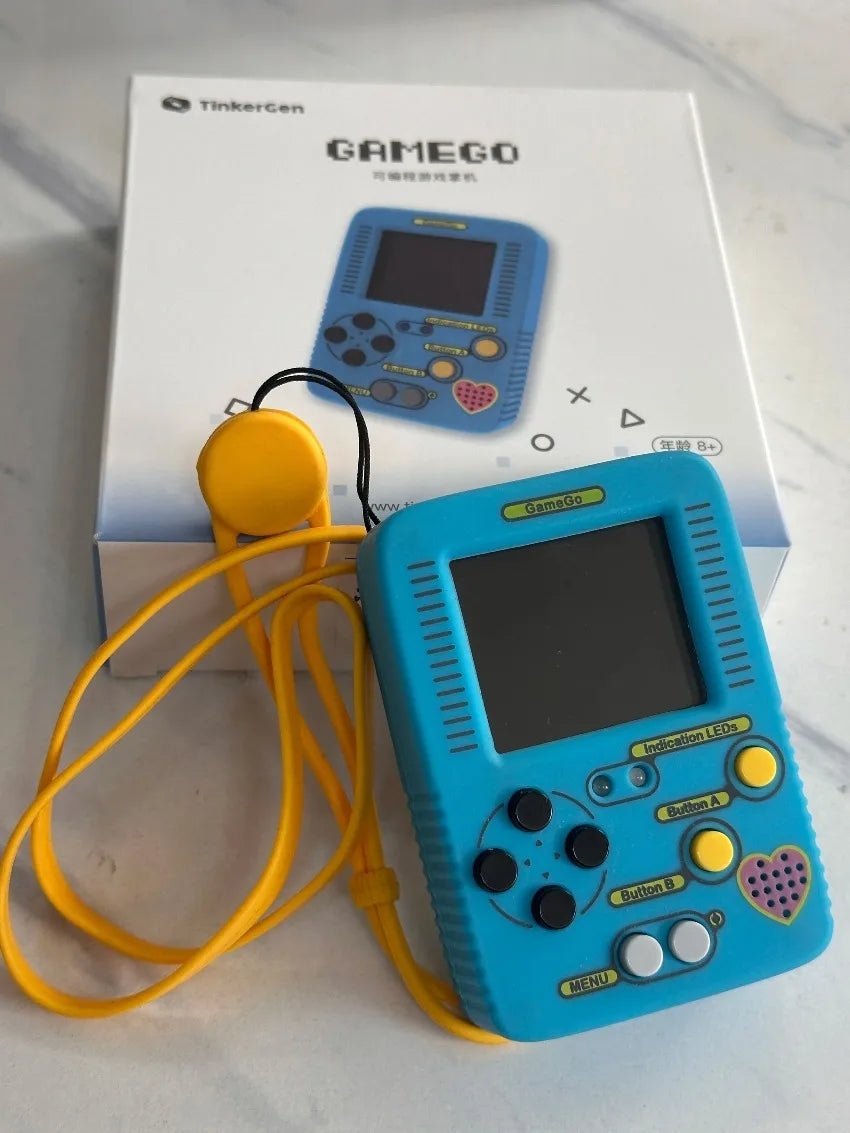 GameGo Game Console programmable  Kid's Primary Secondary School Programming Toy Teaching Aids Portable Game Console Handheld