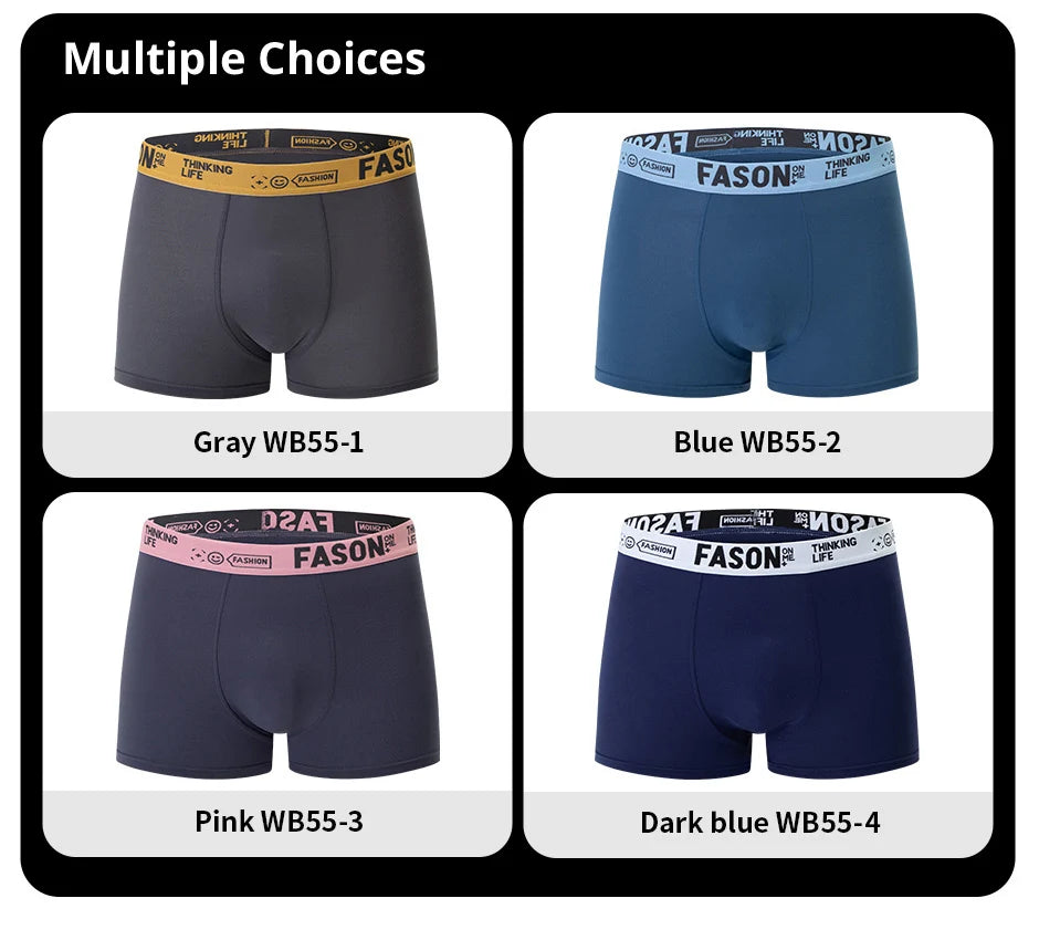 4/10 Piece Set Of Men's Casual And Fashionable Underwear Comfortable Boxer Shorts Youth Plus Size Sports Cycling Elastic Shorts