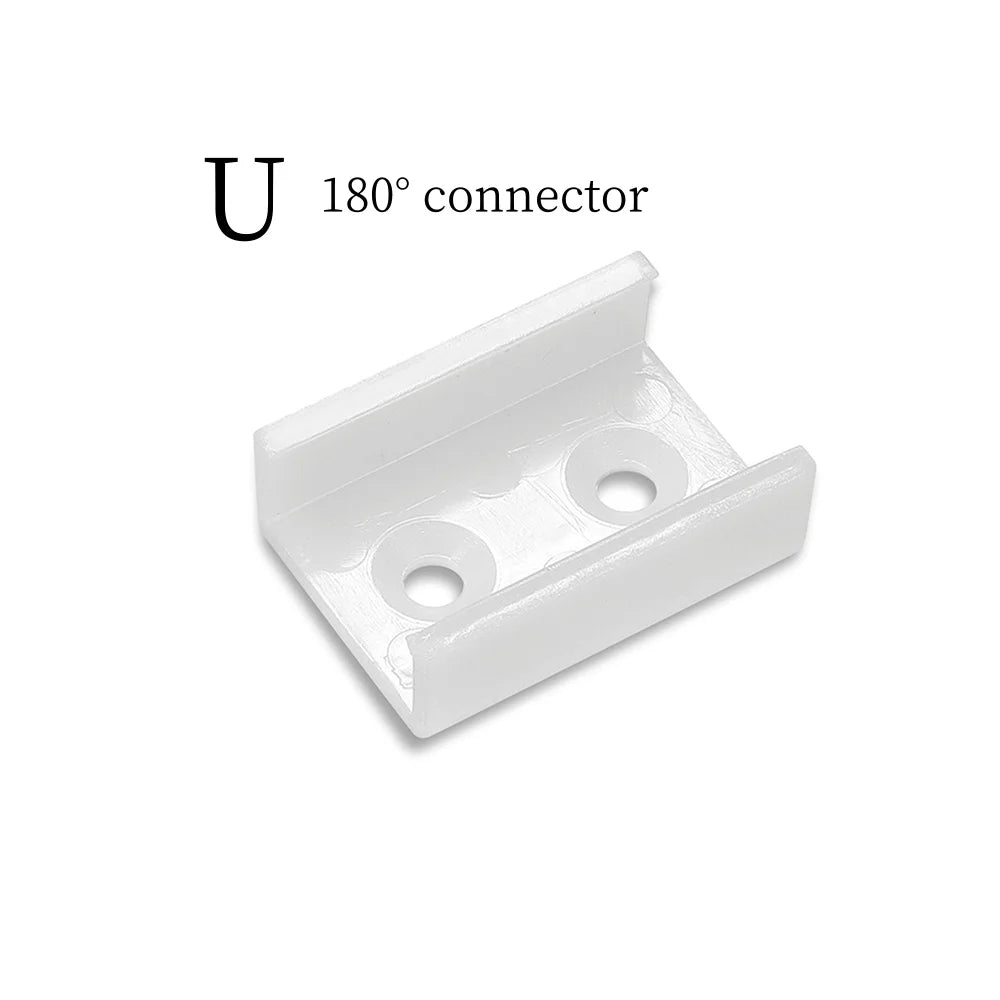 1-30pcs/Lot perfil aluminio led Corner Aluminium Profile Channel Holder for LED Strip Light Bar Cabinet Lamp Kitchen Closet