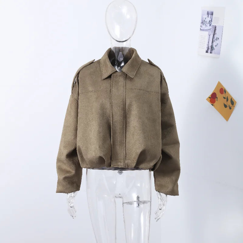 Fashion Coat Short Pant Women Set Casual Loose Lapel  Button Long Sleeve Female Jacket Suit 2025 Autumn High Street Lady Sets