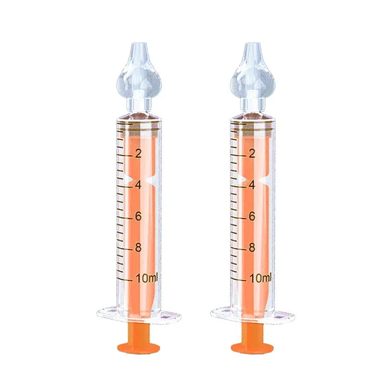 10ML Needle Tube Babies Nasal Aspirator Silicone Baby Nose Cleaner Nose Care Cleaner Rhinitis Washer Newborn Nasal Irrigator