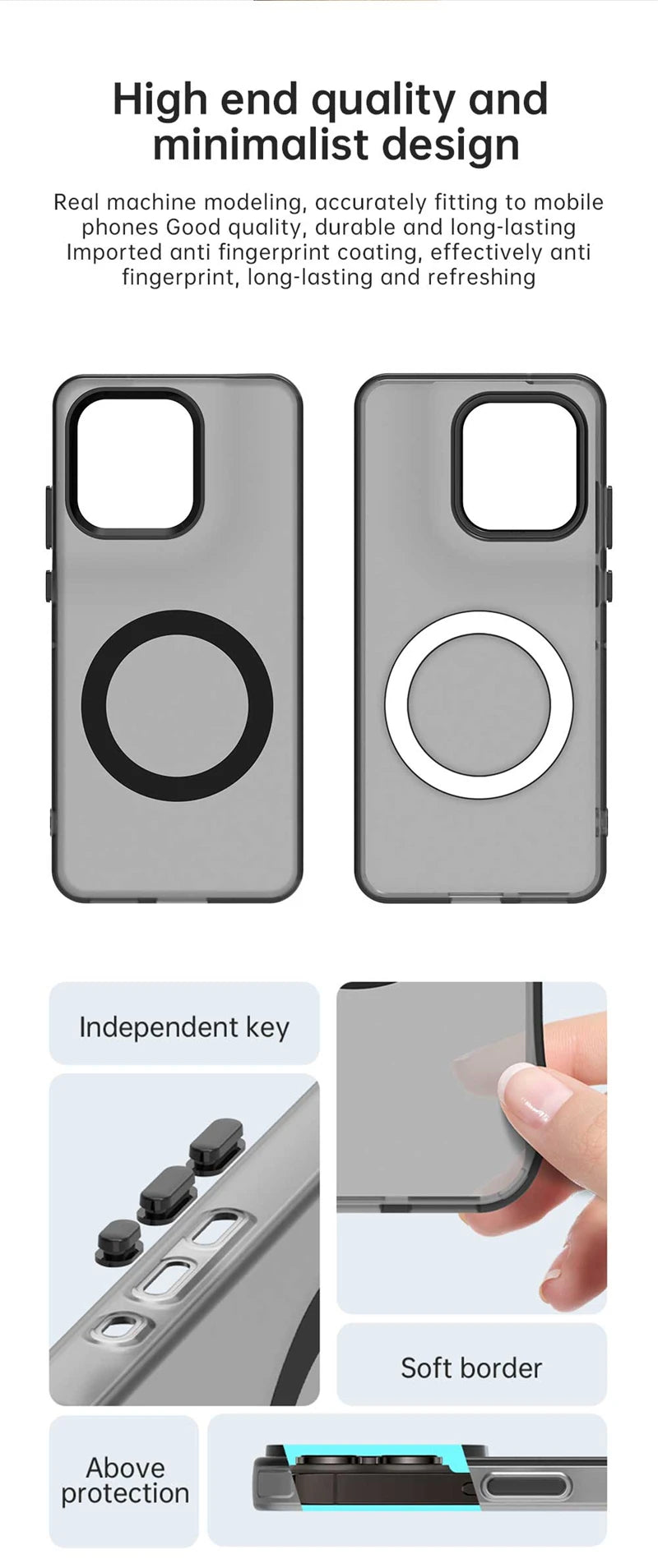 Transparent Case For Motorola Moto S50 Case For Moto S50 5G Magnetic Adsorption Wireless Charge Back Cover For Moto S50 Case