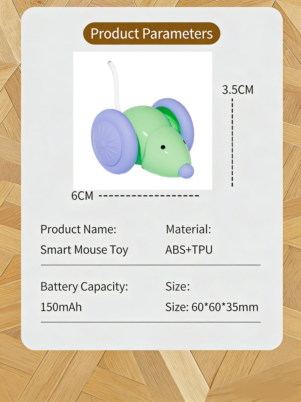 Interactive Electric Running Mouse Cat Toy Self-Playing Teaser Wand Automatic Moving Pet Toy for Cats Kittens Dogs