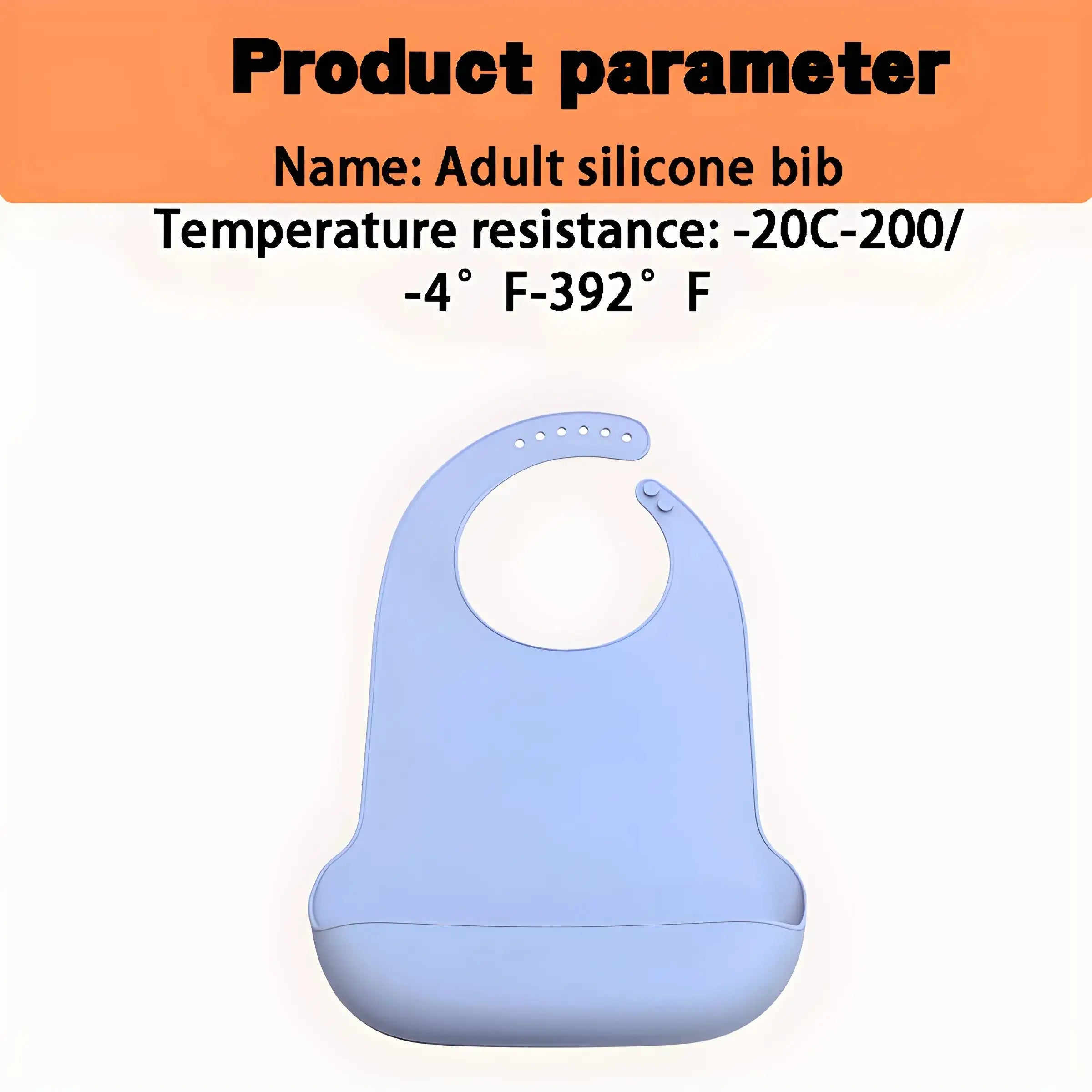 Silicone adult bibs bibs feeding rice bibs silicone bibs soft material easy to wash