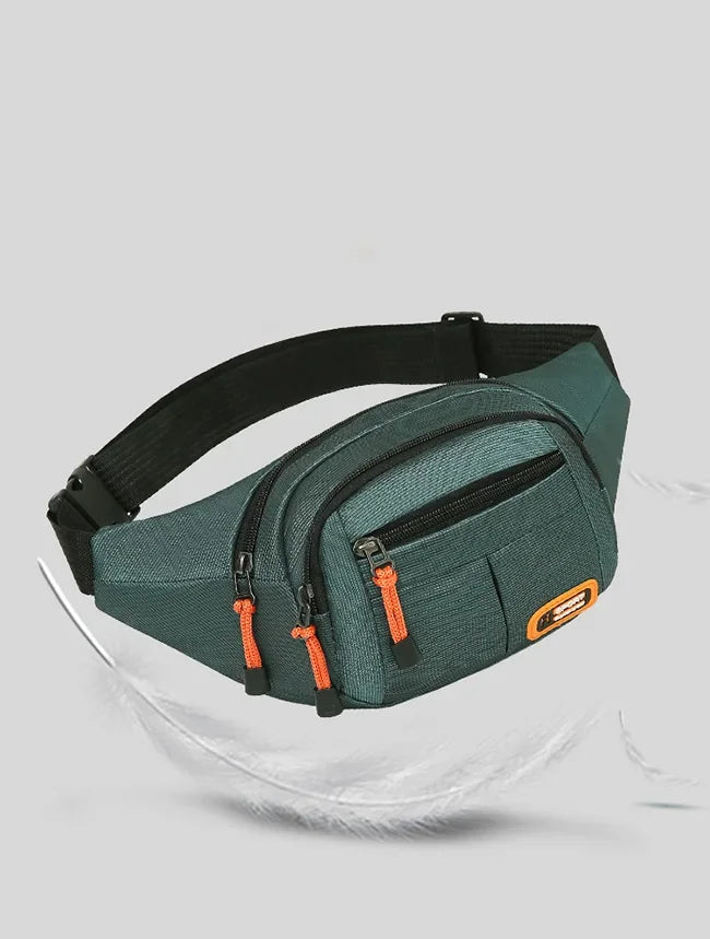 Oxford Waterproof Unisex Waist Bag - Large Capacity, Wear - Resistant Multifunctional Fanny Pack (Riñoneras Para Hombre)
