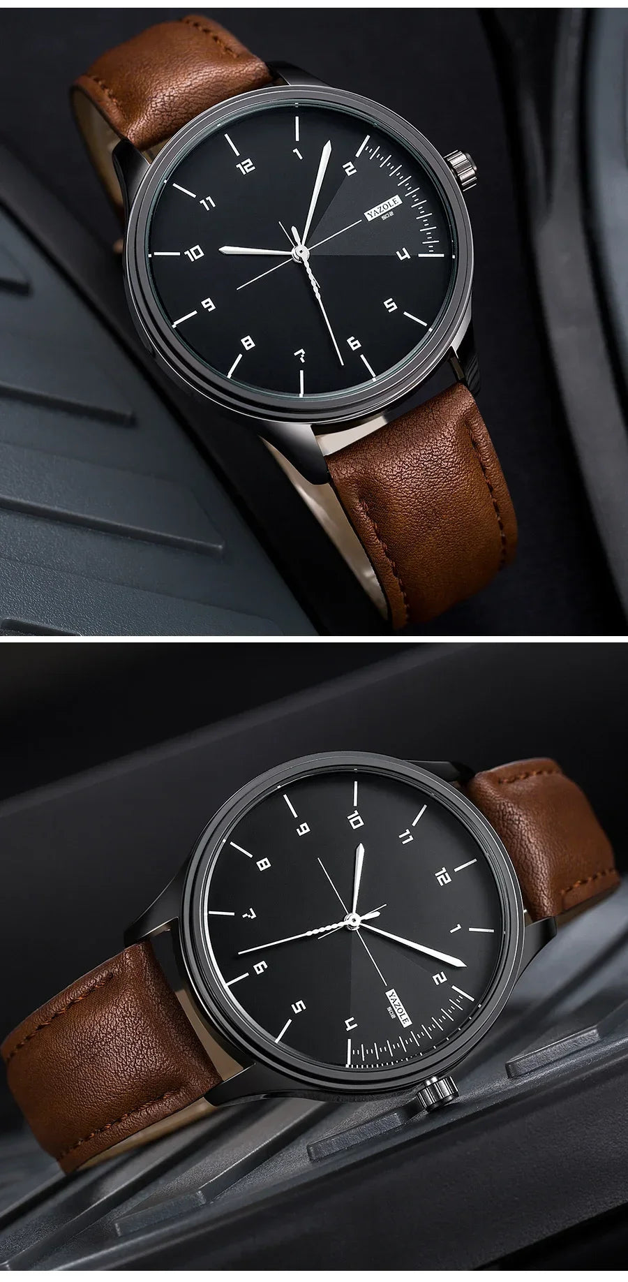 Fashion Business Men's Watches Top Brand Quartz Wristwatches for Man Simple Casual Leather Belt Male Clock relojes para hombres