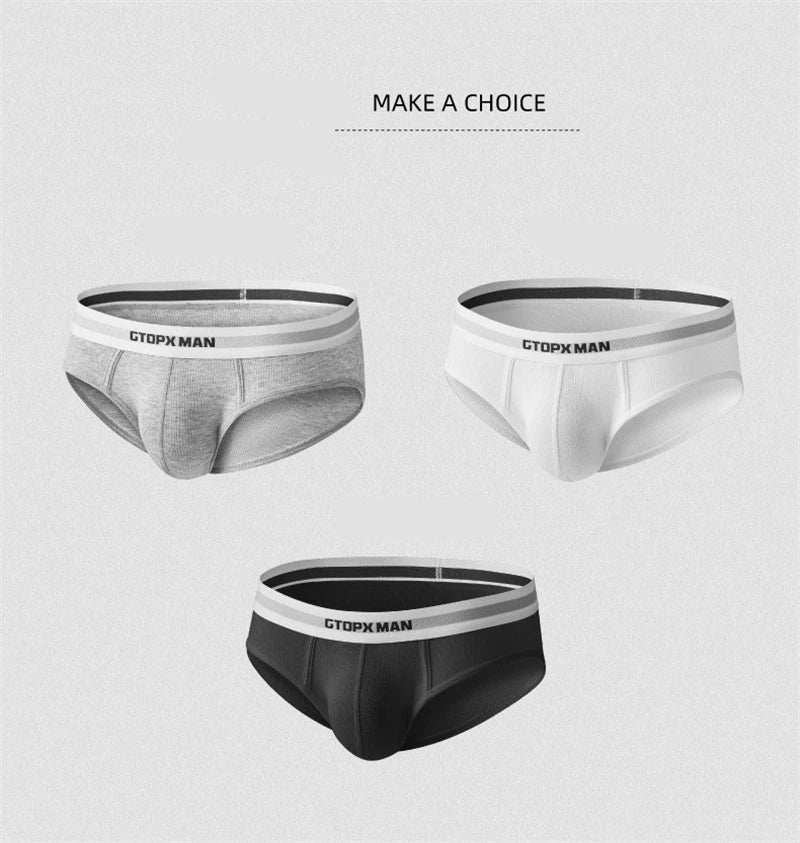 Calzoncillos hombres U convex Low waist gay Boxers mens sexy underwear thin Threaded fabric sport ropa interior hombre GTOPX MAN