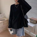 Spring Autumn Long Sve Women's Basic Sle Slim Fit Versatile Base Layer irt Korean Lazy Sle Top Trendy T-irt