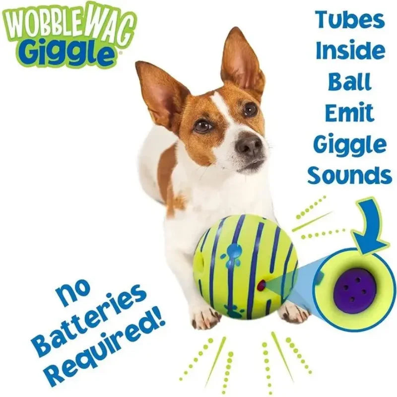Funny Interactive Giggle Ball - Balls for Dog IQ Training, Pet Interactive Toy, Stimulating Play, Mental Stimulation
