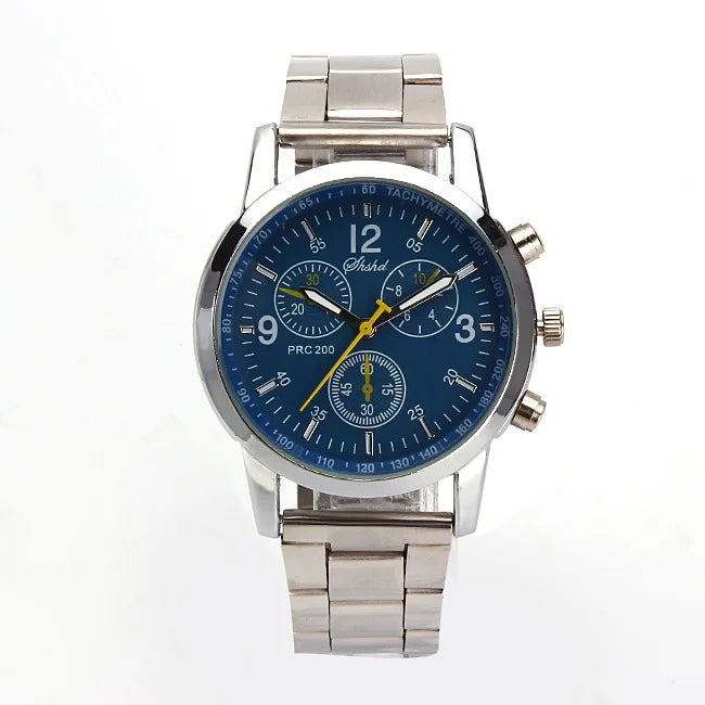 2026 Luxury Men's Silver Quartz Watch Stainless Steel Round Dial Luminous Unisex Casual Wristwatch Relojes Para Hombres Gift