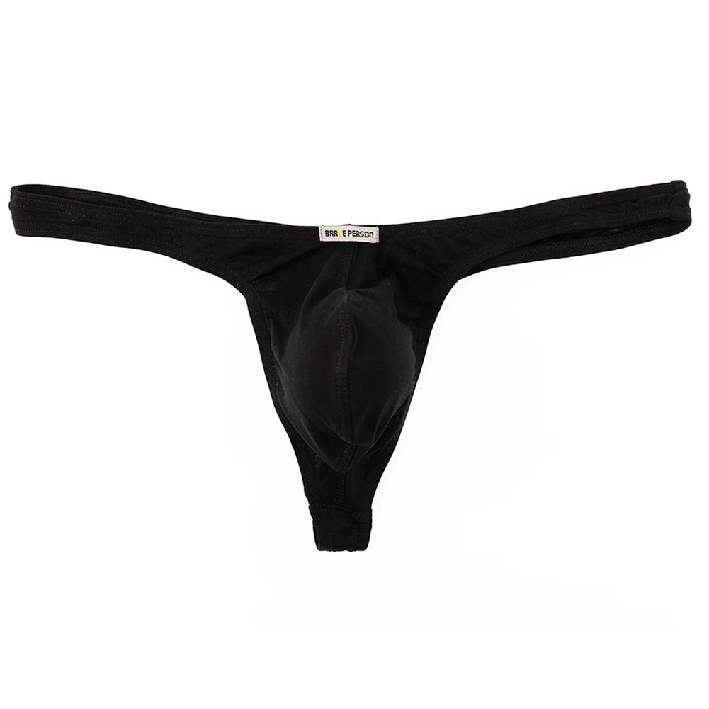 Men Underwear Breathable Thongs And G Strings Brave Person Male Panties Modal Bikinis Tangas Hombres
