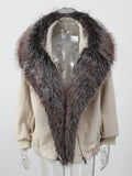 Vintage Faux Fur Woolen Jacket Women Fashion Thicken Hooded Pocket Lantern Sleeve Elastic Waist Coat 2026 Female Daily Outwear