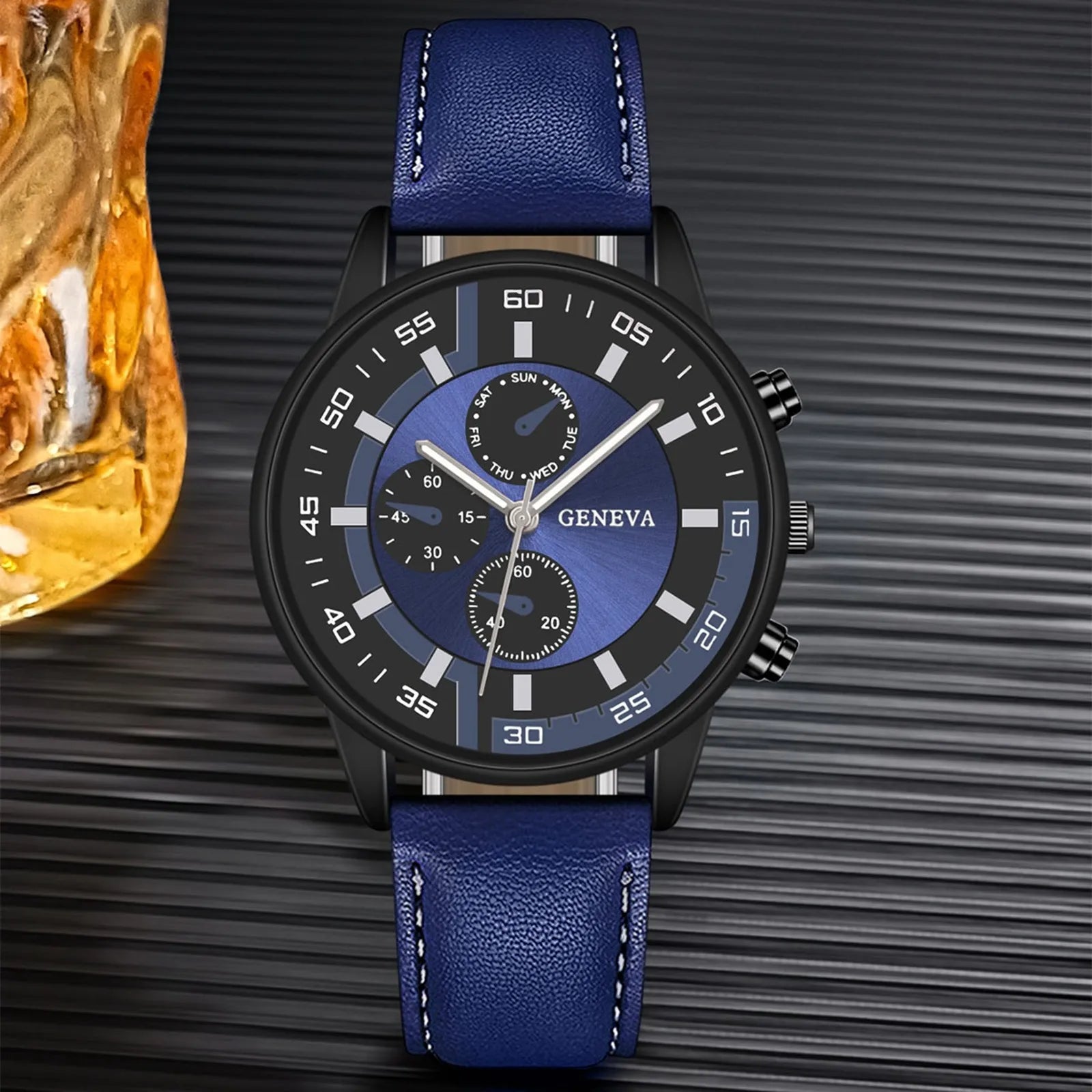 Quartz Watches For Men Leather Strap Wristwatches Top Luxury Brand Man Watch Business Men's Clock Gift Reloj Hombres