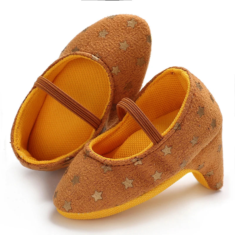 Spring and Autumn Girl Baby Anti slip Children's Shoes Girl Baby Beautiful Bow High Heels Girl Baby High Heels