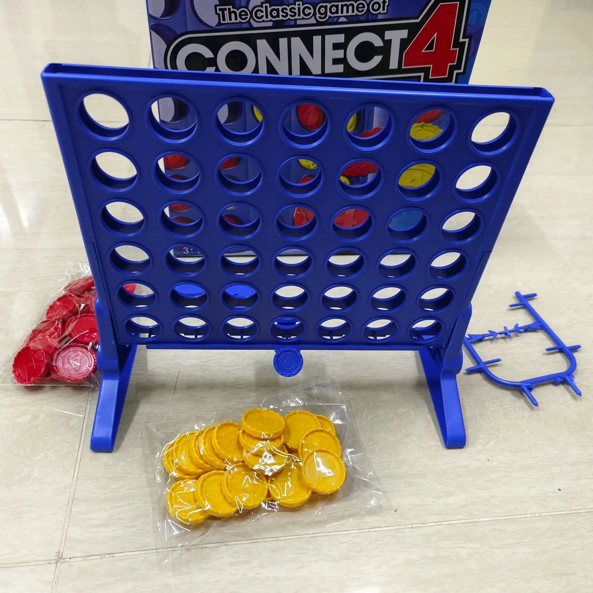 Tabletop game toys: Go (five-in-a-row), four-in-a-row, interactive board games for children