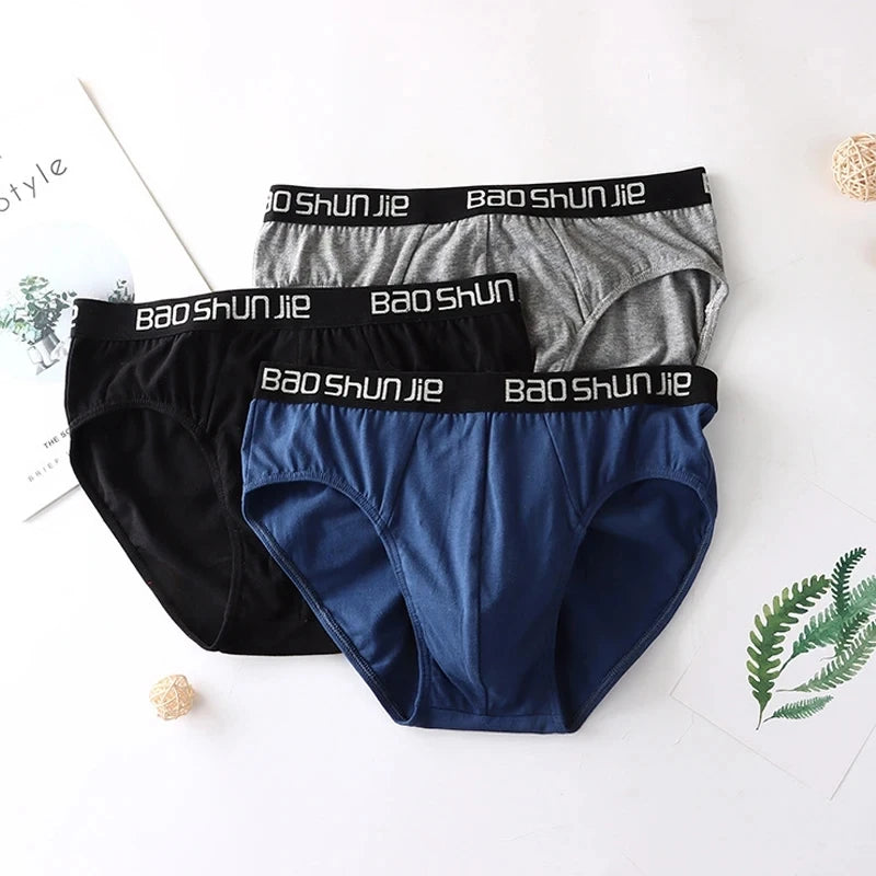 4pcs Men Underwear 100% Cotton Men boxer briefs Medium Waist Breathable Men Panties Fashion Boys Soft Comfortable Men Underpant