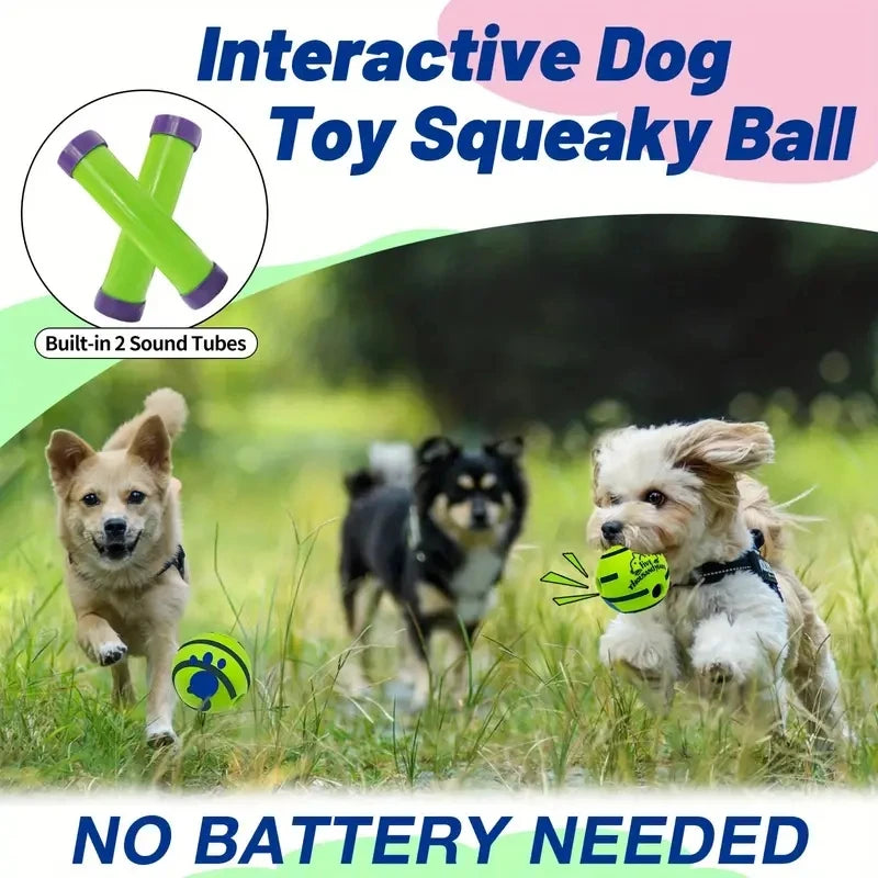 Funny Interactive Giggle Ball - Balls for Dog IQ Training, Pet Interactive Toy, Stimulating Play, Mental Stimulation