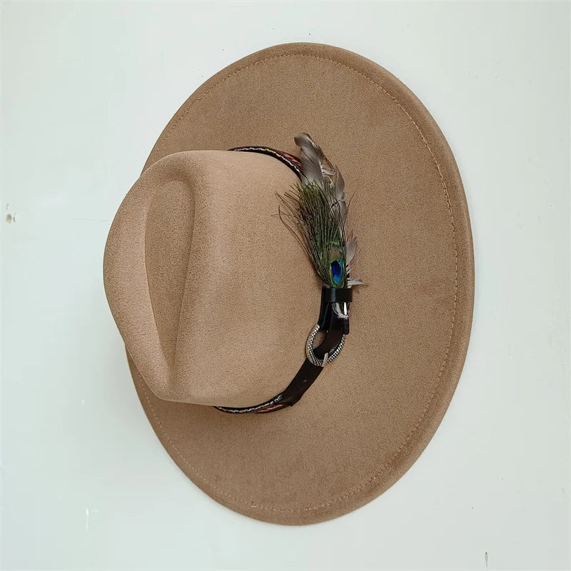 Hot sale suede fedora hat for men and women 56-58cm adult size suede jazz hat classic church fedora women's gorras para hombres